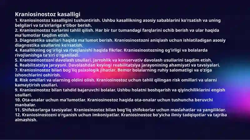 Kraniosinostoz kasalligi 2