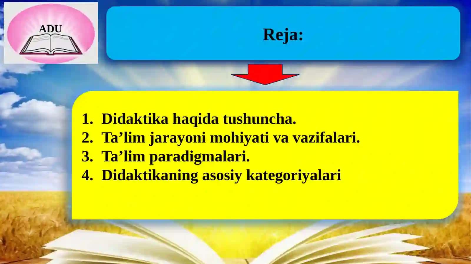 Didaktika-ta’lim nazariyasi 2