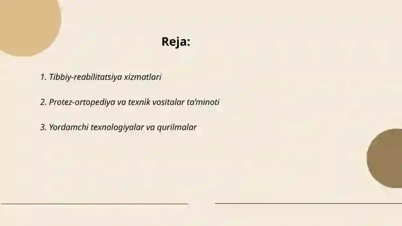 Tibbiy-reabilitatsiya xizmatlari 2