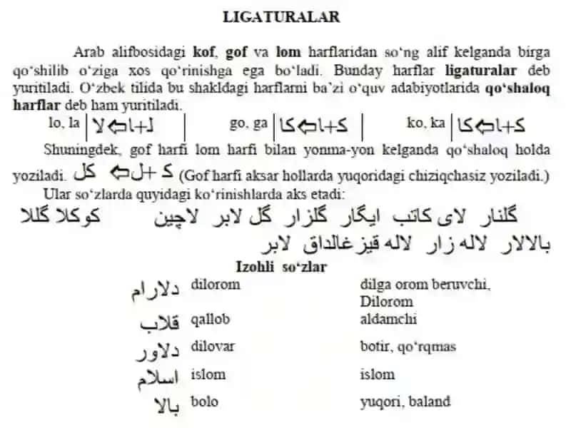 Arab alifbosidagi harflarning yasalishi 2