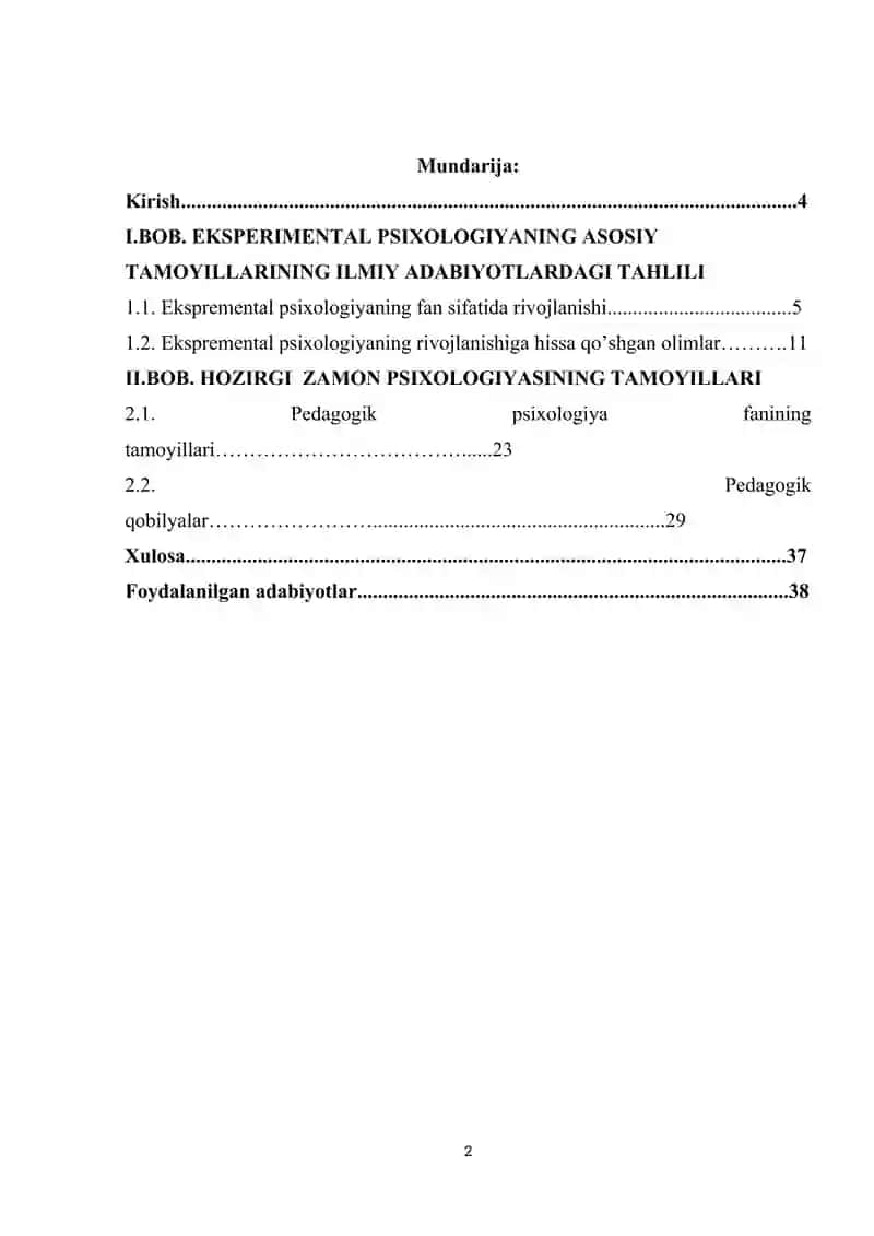 Eksperimental psixologiyaning asosiy tamoyillari 2