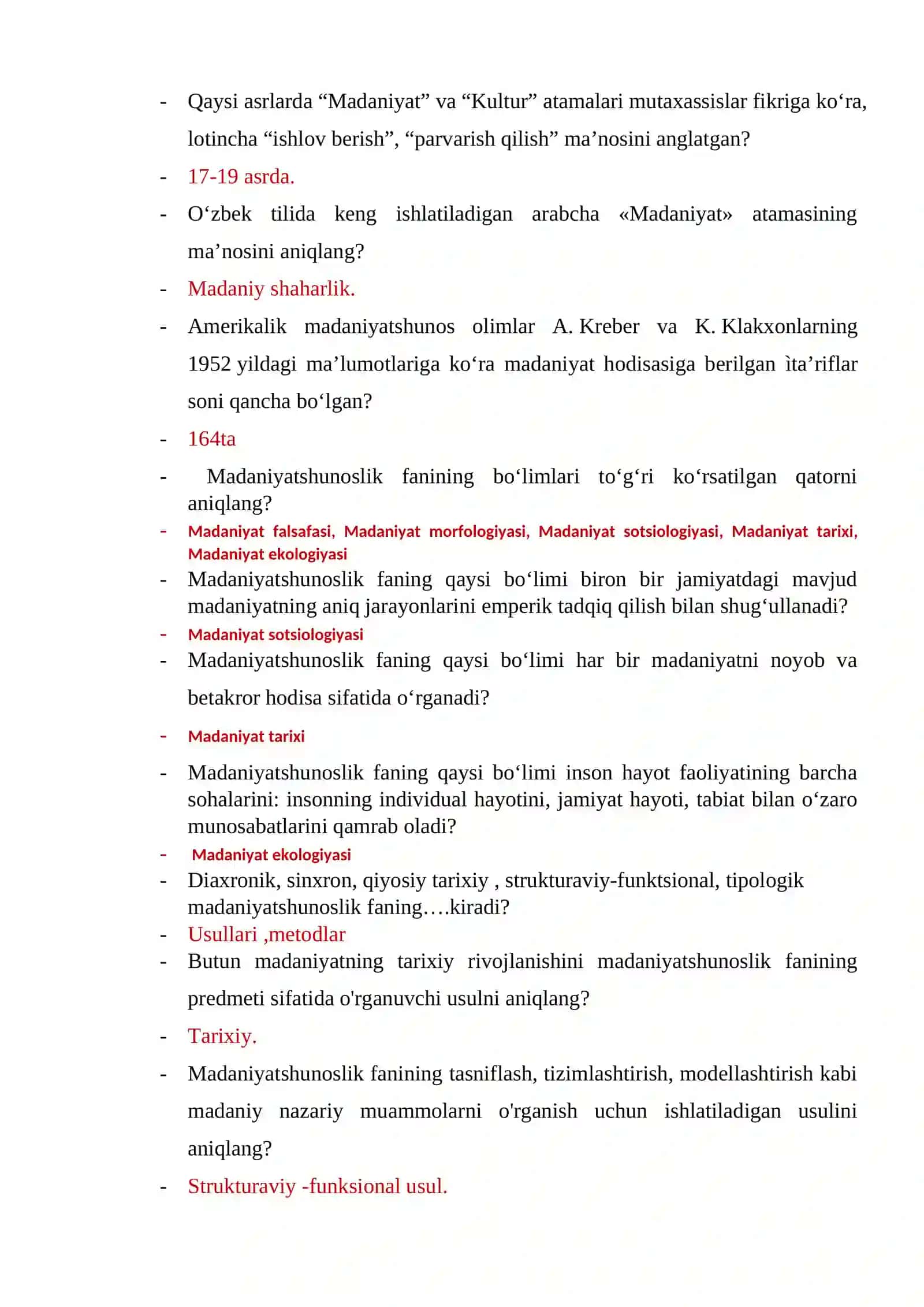 Madaniyatshunoslik fanining rivojlanishi 2