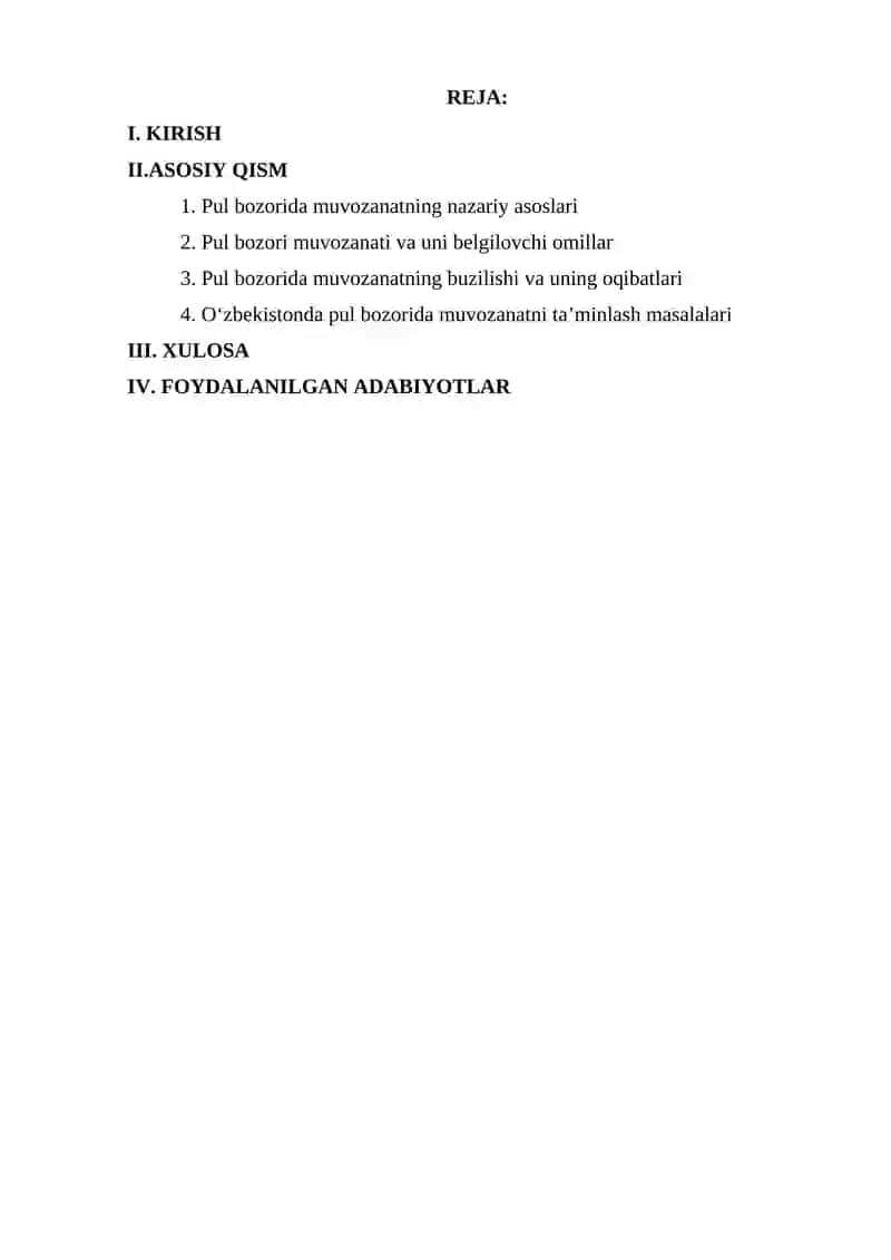 PUL BOZORIDA MUVOZANAT 2