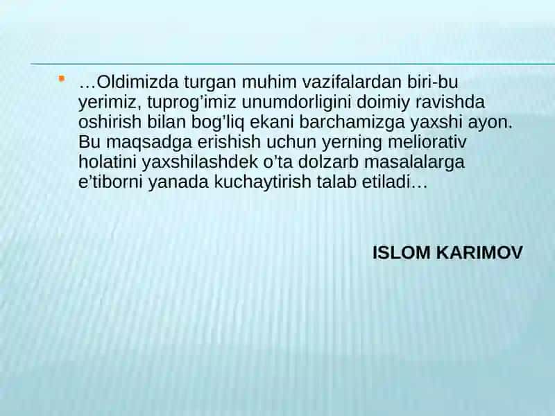 TUPROQNING ORGANIK QISMI VA UNUMDORLIGI 2