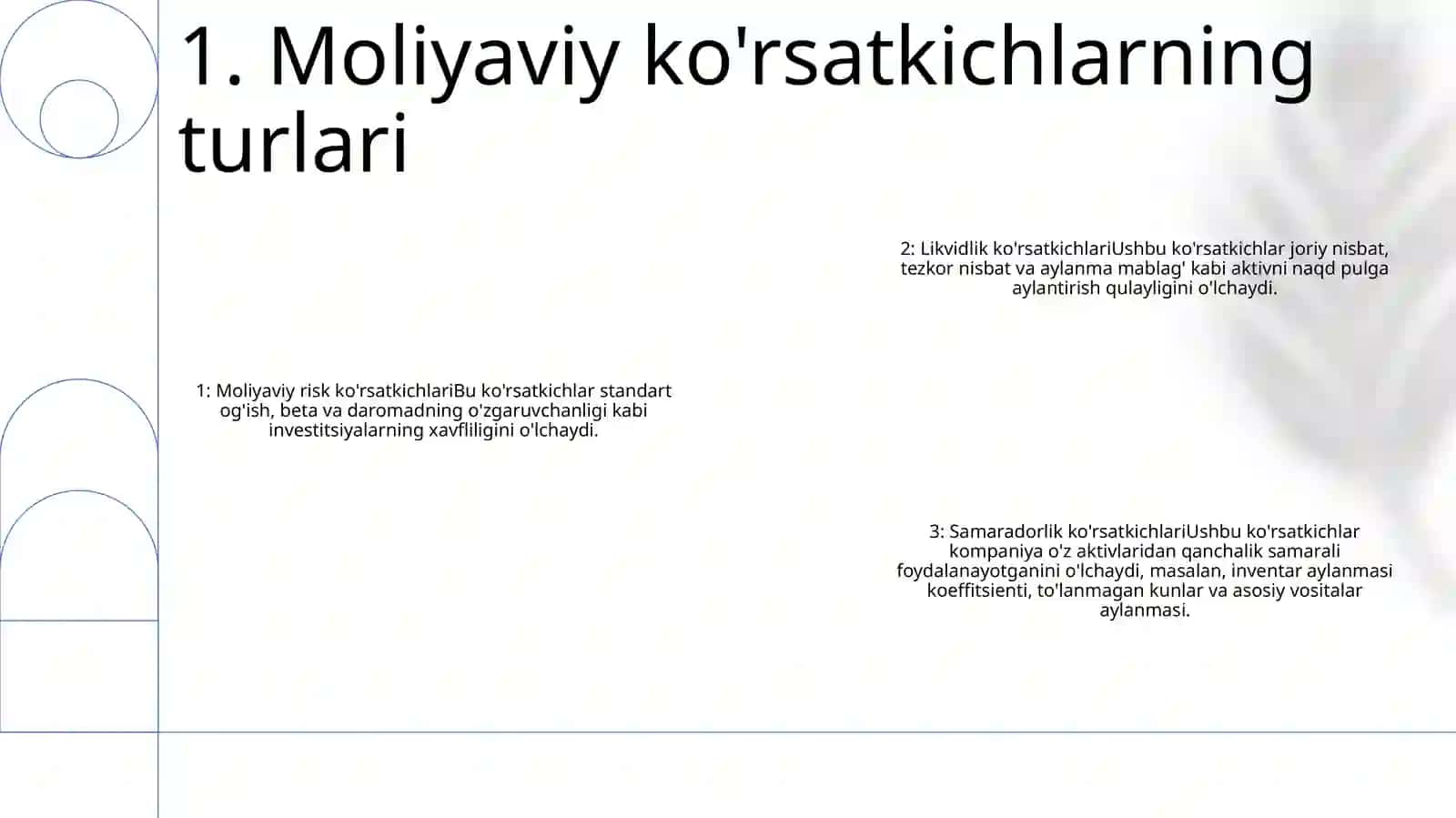 Moliya Ko‘Rsatkichlar Tahlili Va Ularni Hissoblash 2