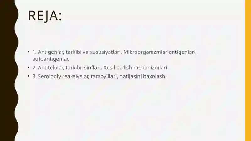 Antitana va antigen Mikrobiologiya 13 mavzu 2