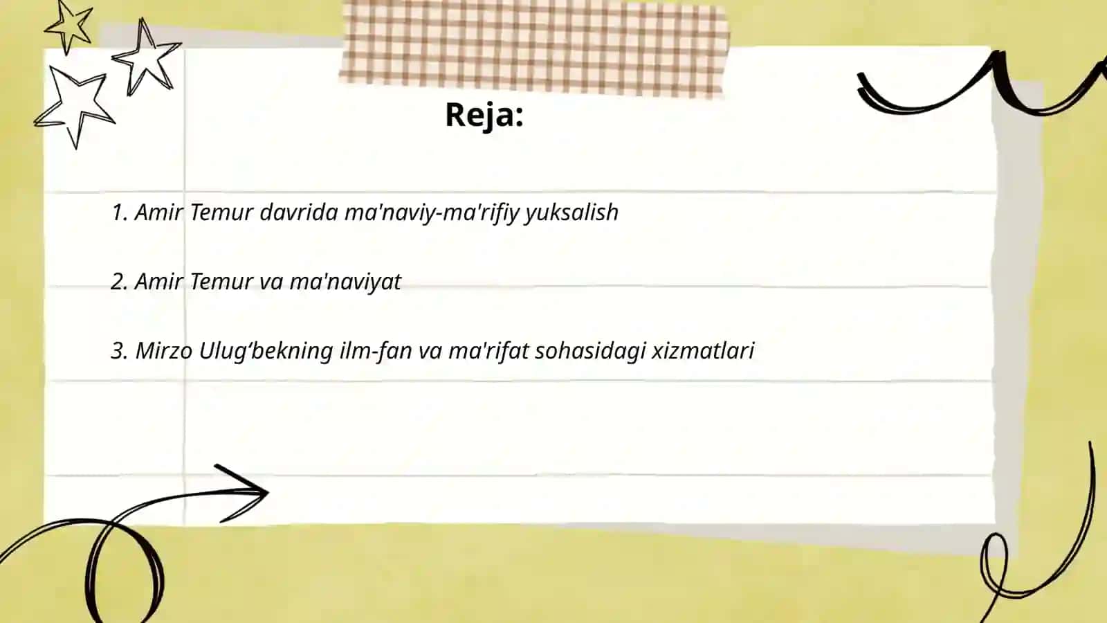 Temuriylar davrida ma'naviy-ma'rifiy yuksalish 2