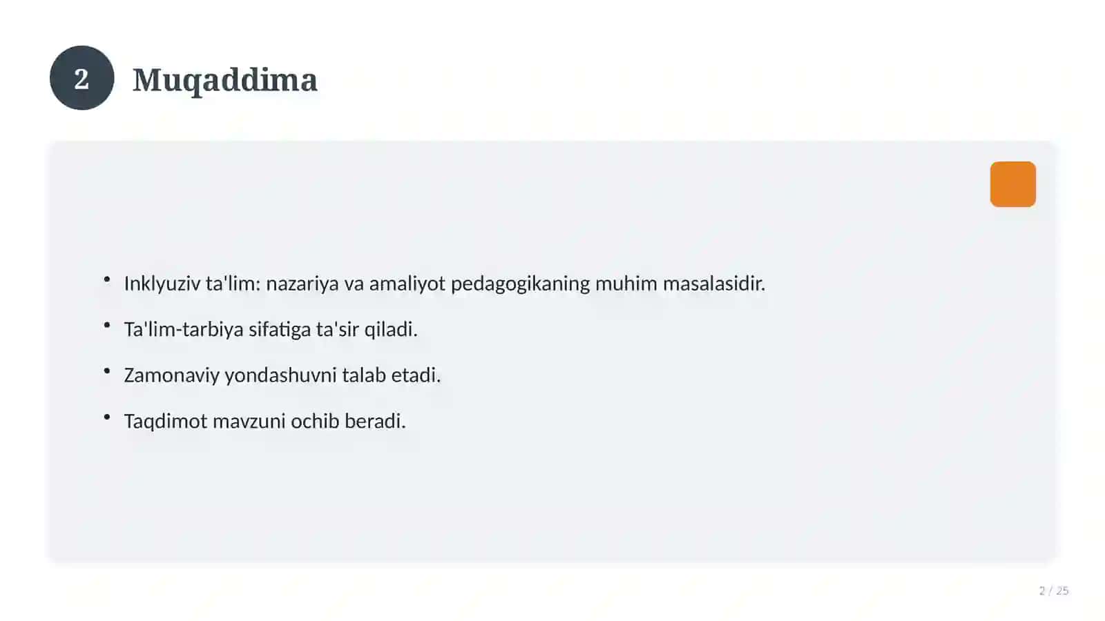 Inklyuziv ta'lim: nazariya va amaliyot 2