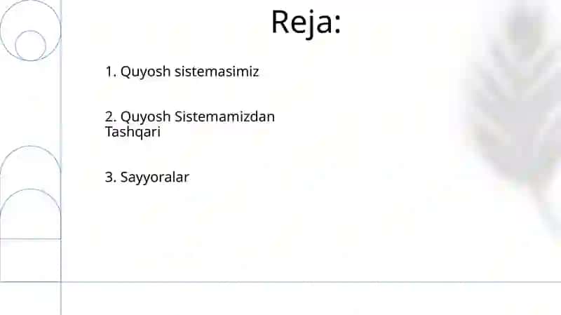 Quyosh tizimi va sayyoralar 2