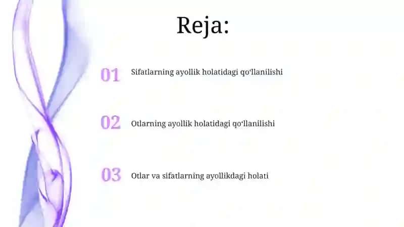 Ot va sifatlar qaratqich kelishigida 2
