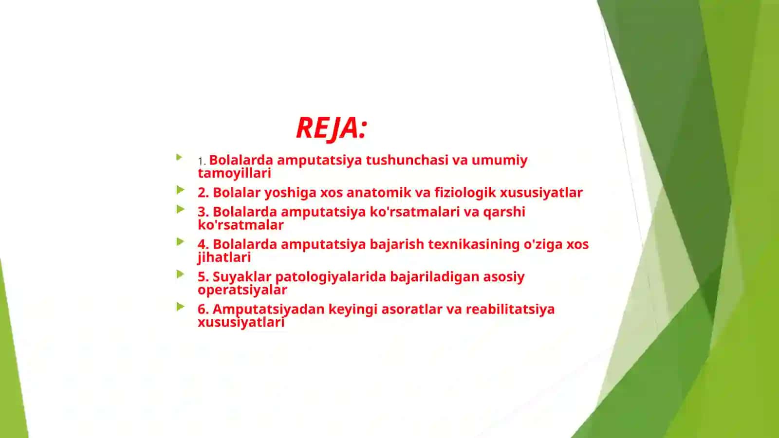 Bolalarda Amputatsiya 2