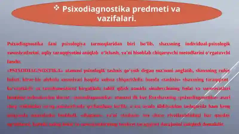Psixodiagnostika 2