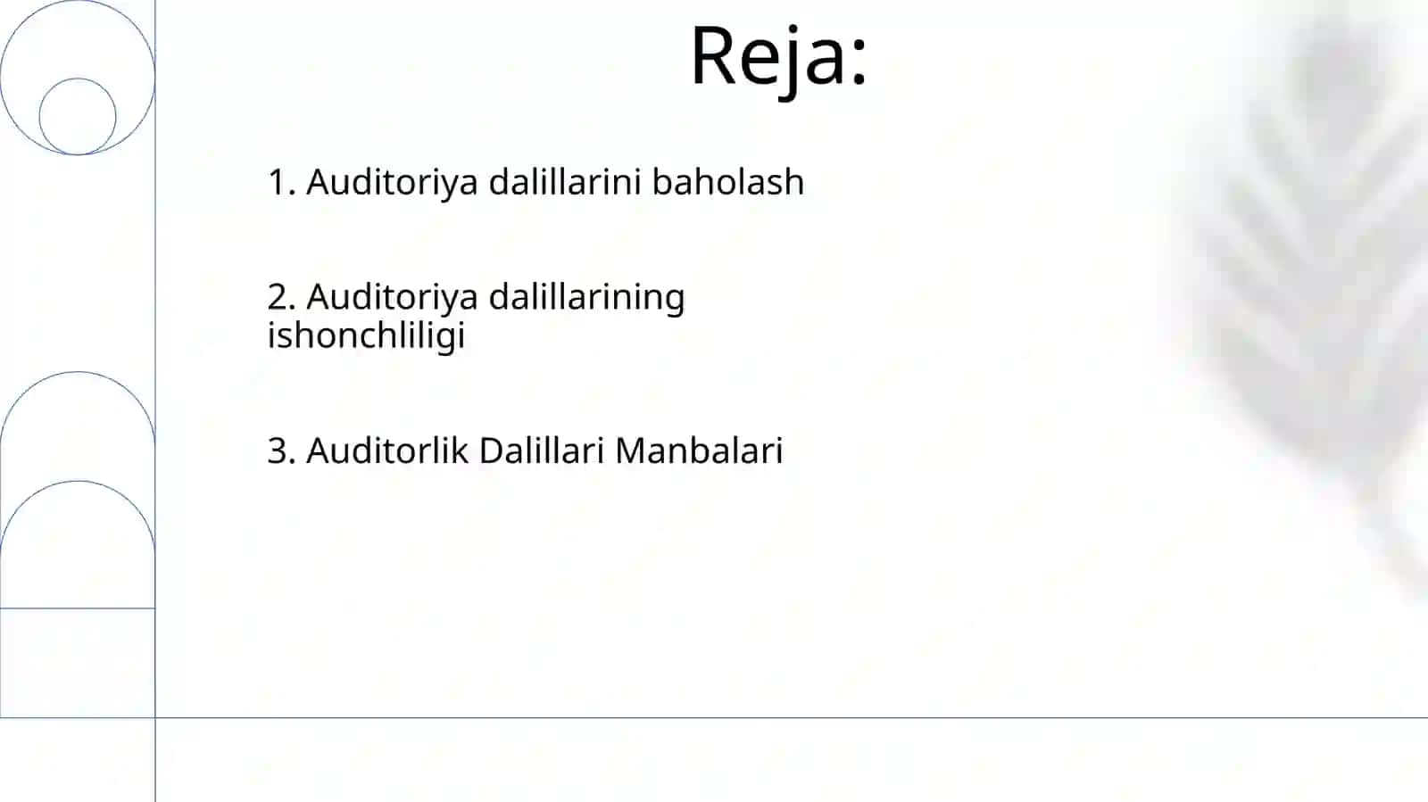 Auditorlik dalillari 2