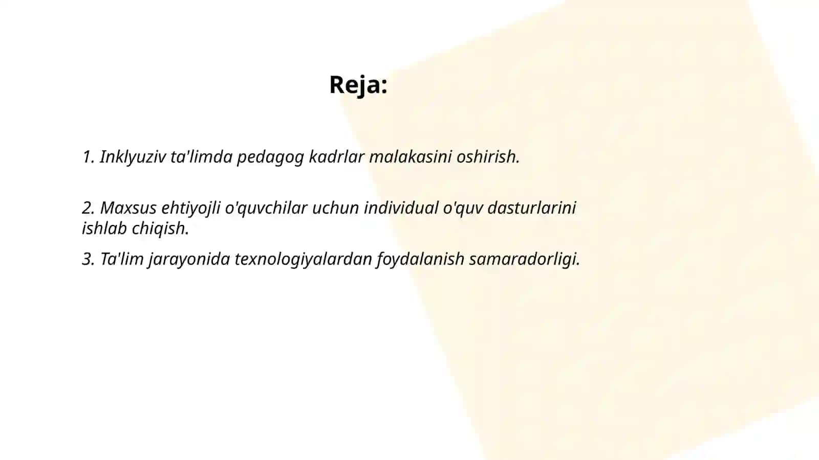 Inklyuziv ta'limda oʻquv tarbiya jarayonining samaradorligini oshirish yoʻllari 2