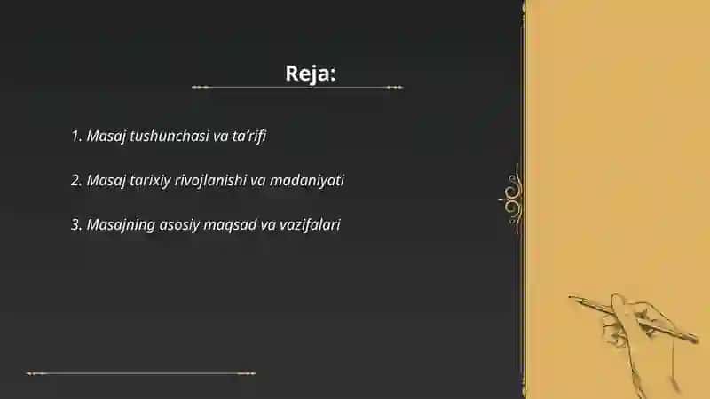Masaj haqida tushuncha 2