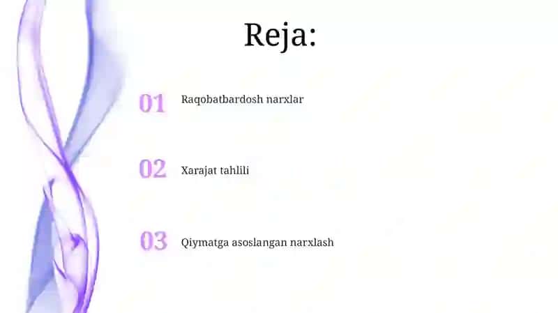 Narxning obyektiv asoslari 2