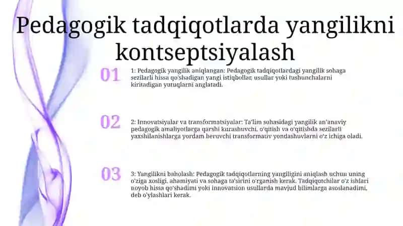 Pedagogik Tadqiqotlar Yangiligini Asoslash 2