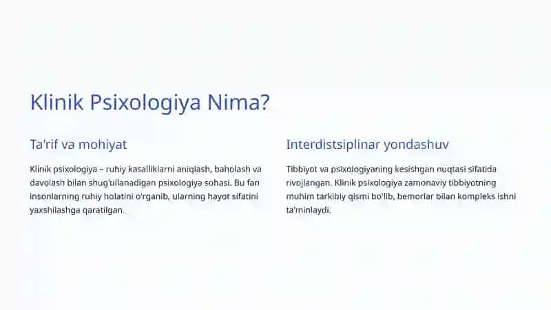 Klinik Psixologiya Asoslari 2