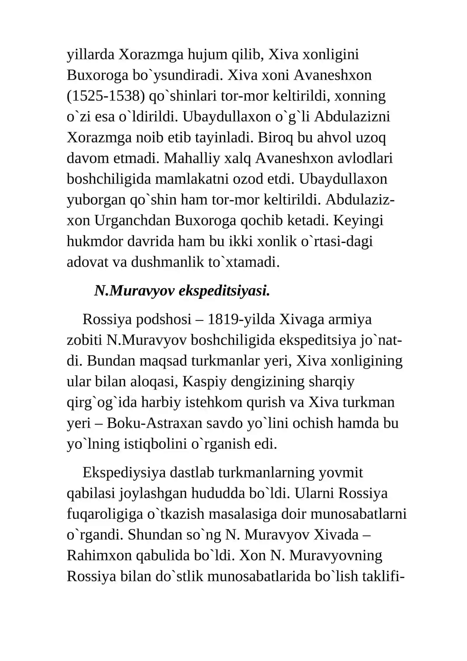 Xiva xonligining tashqi siyosati 2