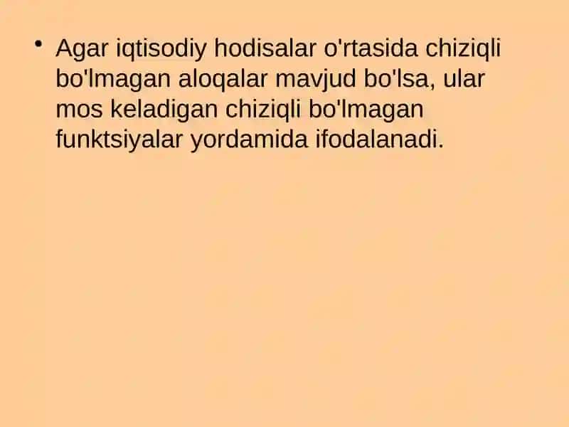 Chiziqsiz regressiya 2