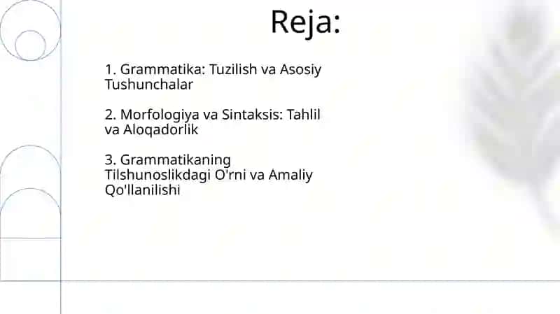 Grammatika: Tuzilish va Asosiy Tushunchalar 2
