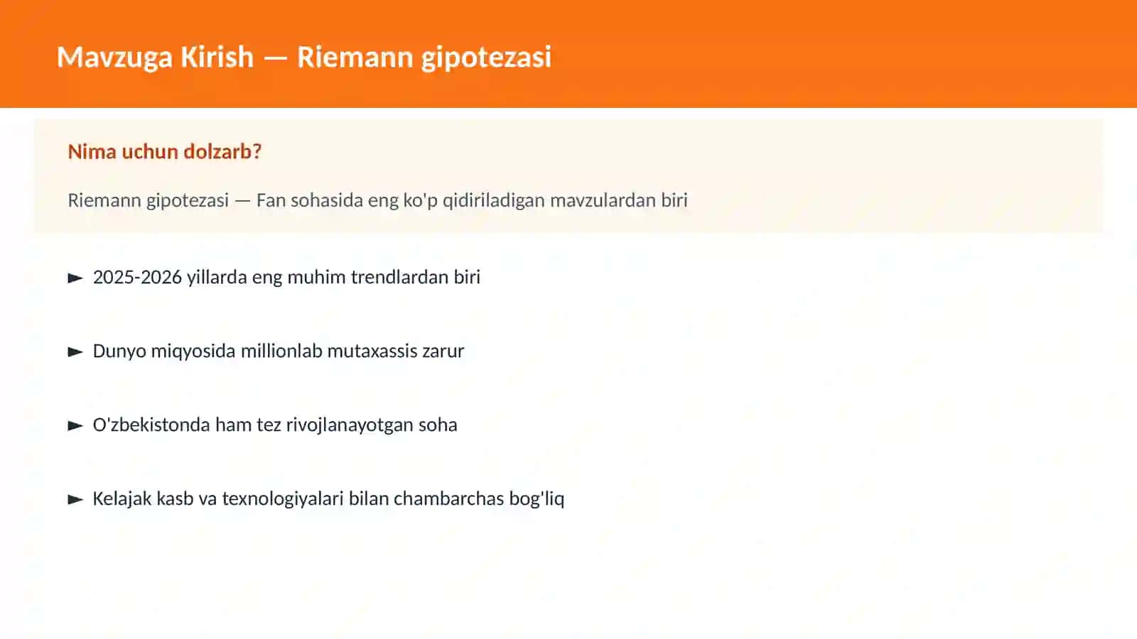 Riemann gipotezasi 2