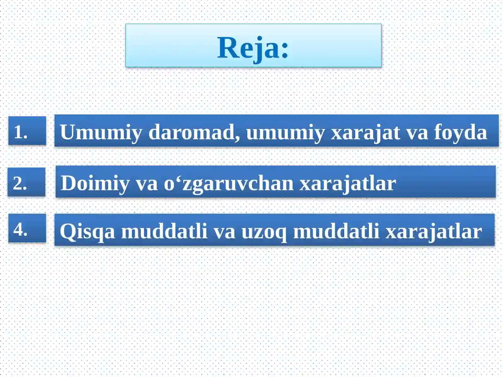 ISHLAB CHIQARISH XARAJATLARI 2