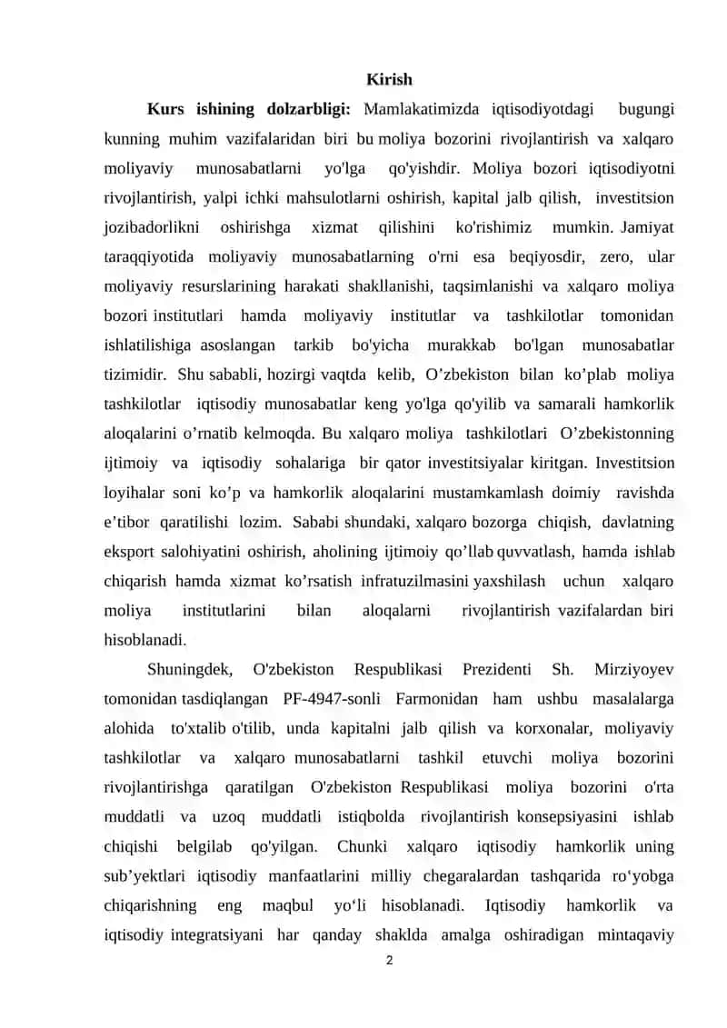 : Maxsus moliya-kredit institutlari, ularning funksiyalari va roli 2