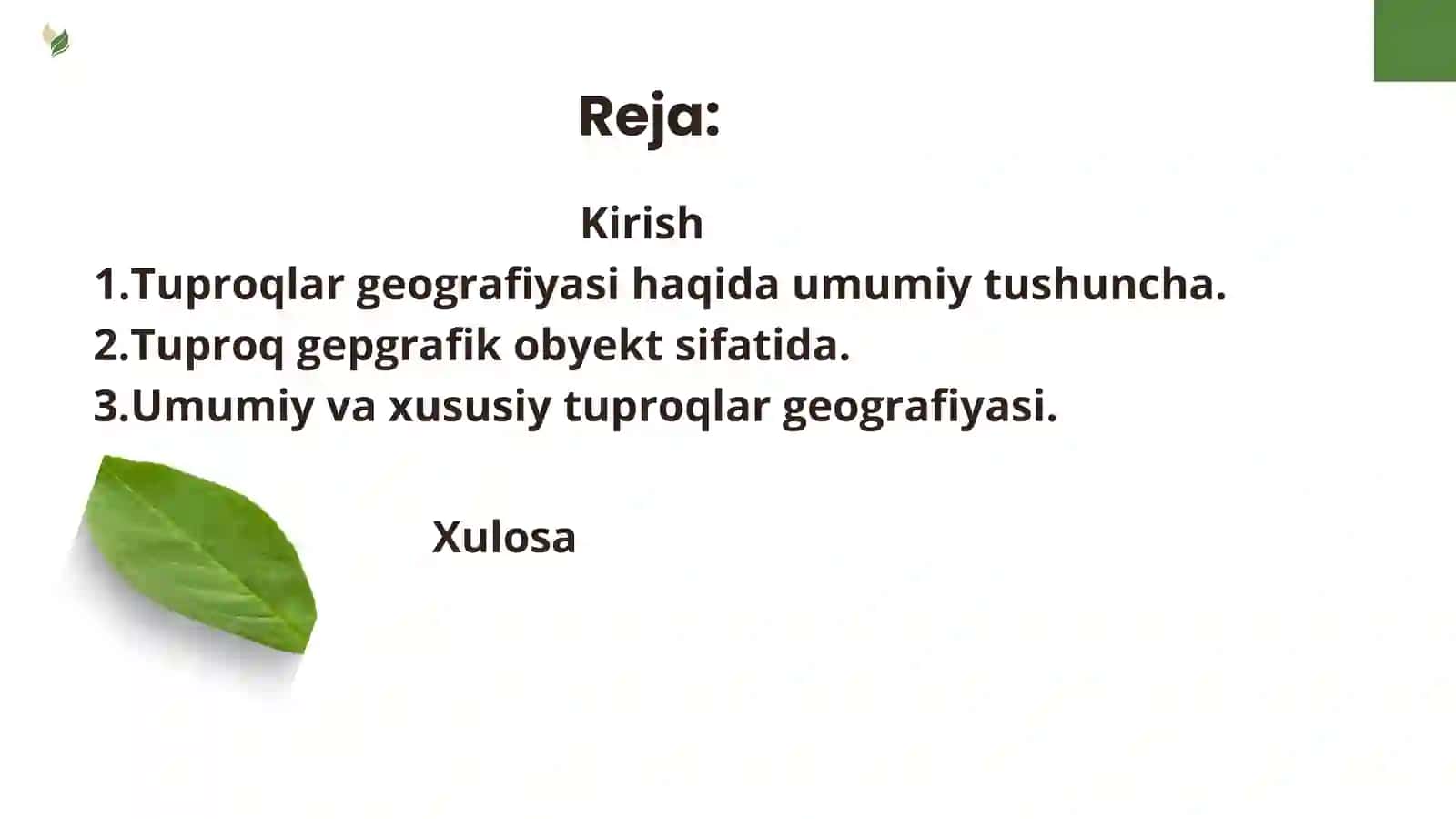 Tuproqlar geografiyasi 2