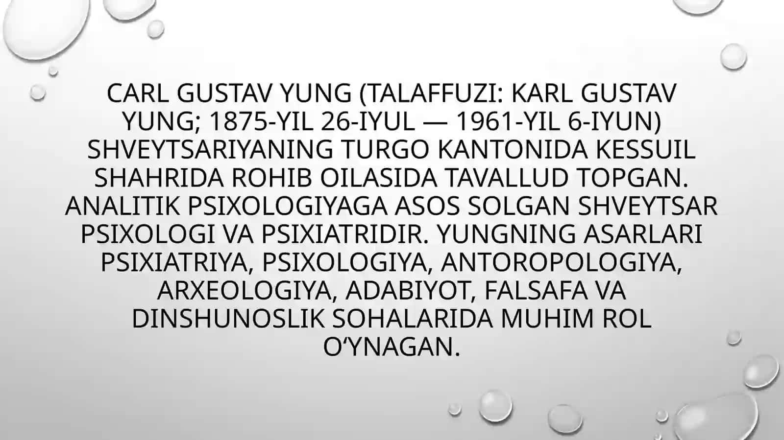 Karil Gustav Yungning shaxs nazariyasi 2