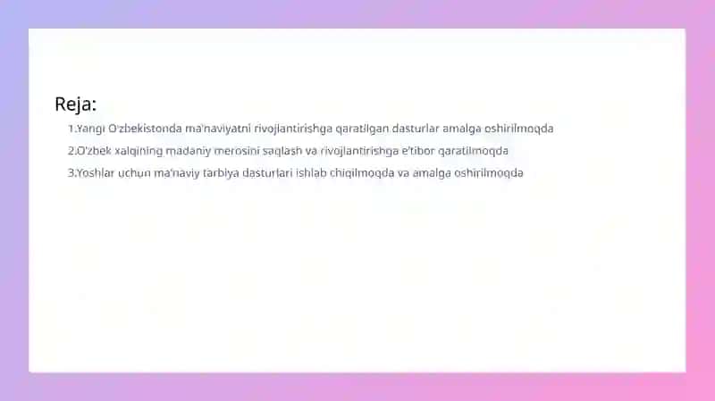 Ma'naviy taraqqiyot 2