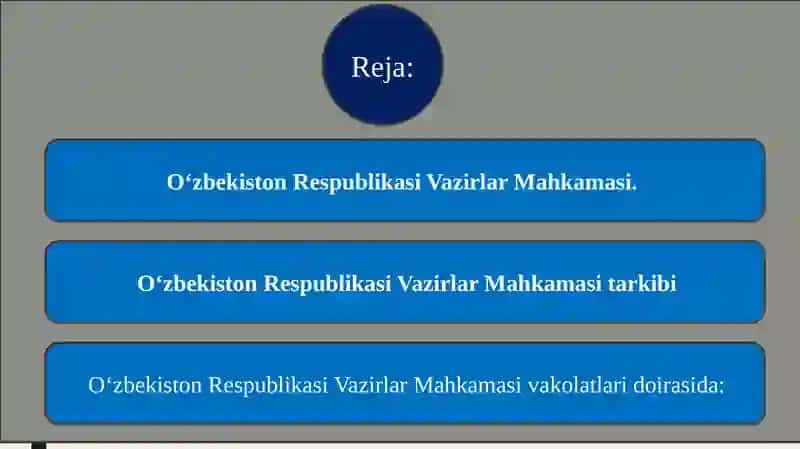 O‘zbekiston Respublikasi Vazirlar Mahkamasi 2