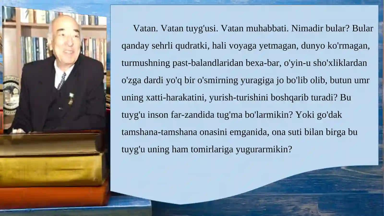 8-sinf Ozod Sharafiddinov - O'lsam ayrilmasman quchoqlaringdan 2