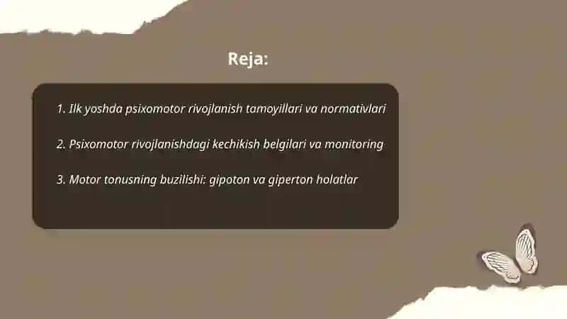 Ilk yoshdagi bolalarning psixomotor rivojlanishi 2