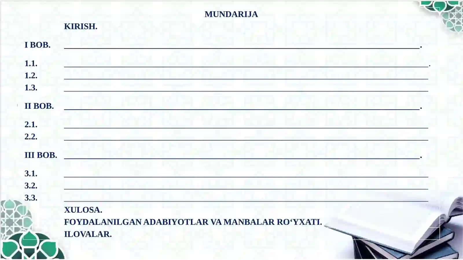 MAGISTRANT O‘Z MAVZUSINI YOZADI 2