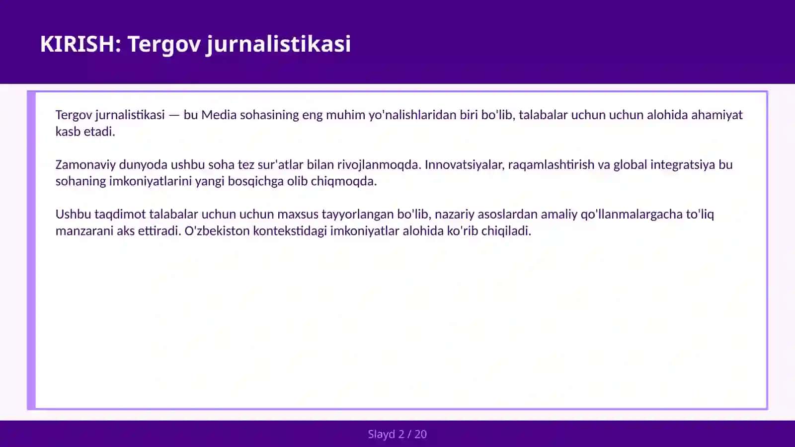 Tergov Jurnalistikasi 2