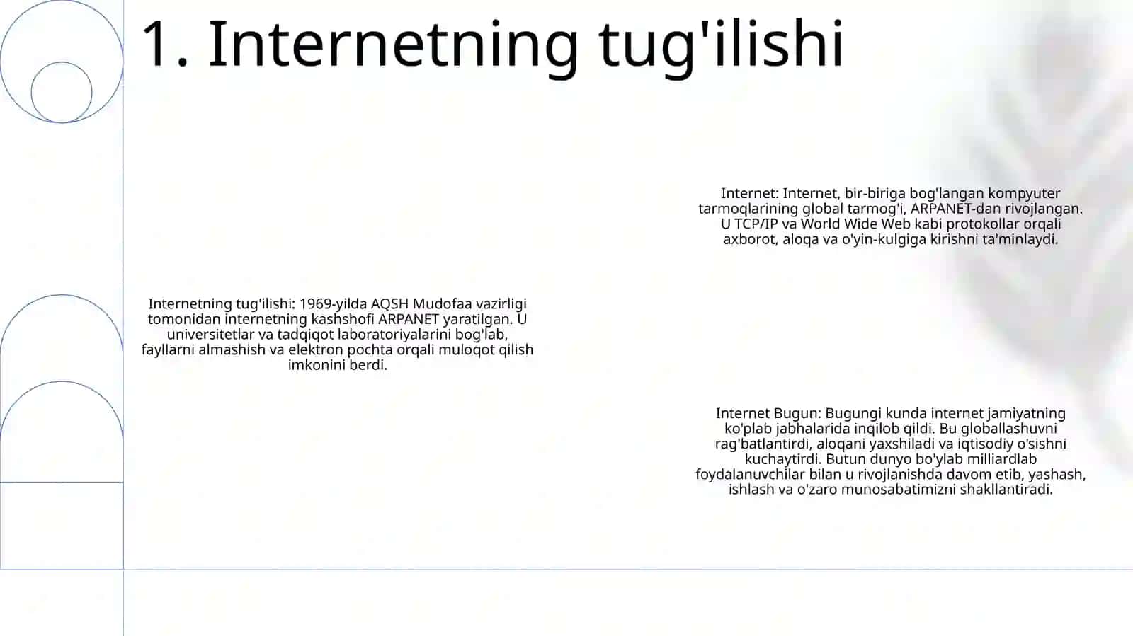 Internetning tug'ilishi 2