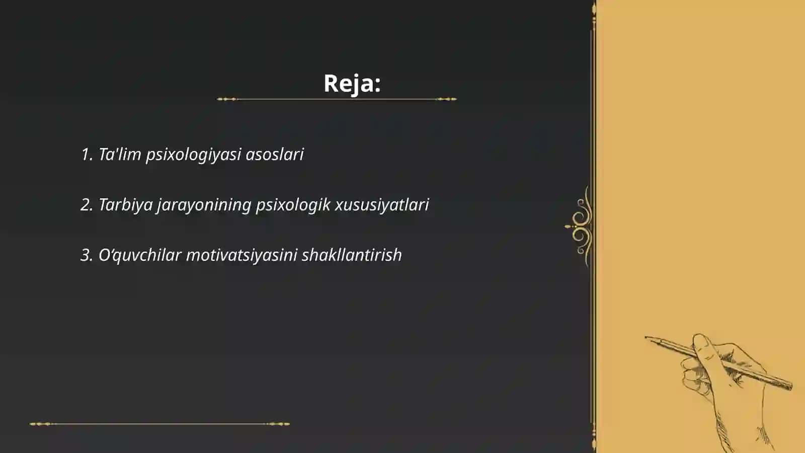 Ta'lim va tarbiya psixologiyasi 2