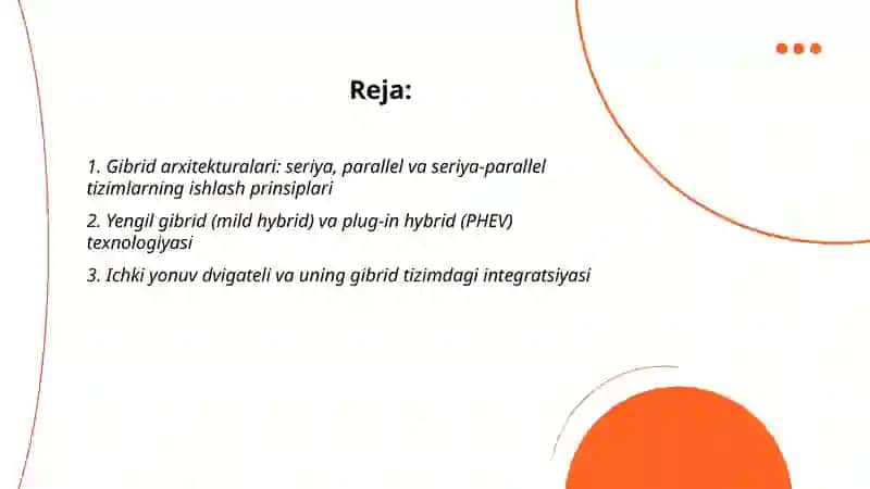 Gibrid dvigatellarning ishlash prinspi va texnologiyasi 2