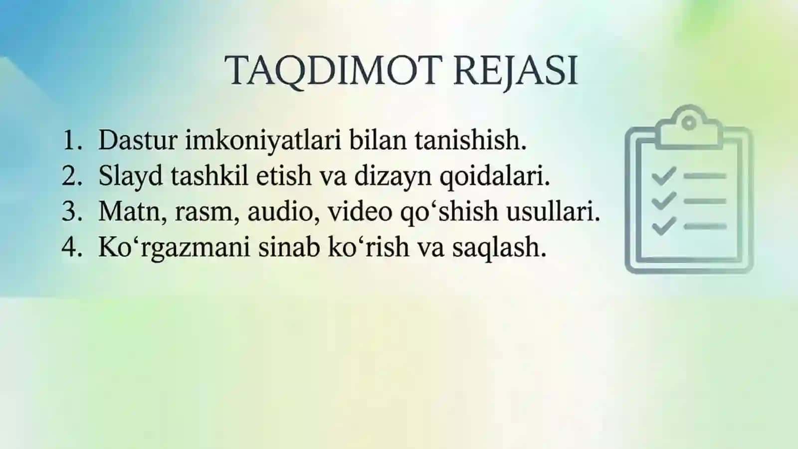 Tayyorladi:XasanboyevaHilola 2