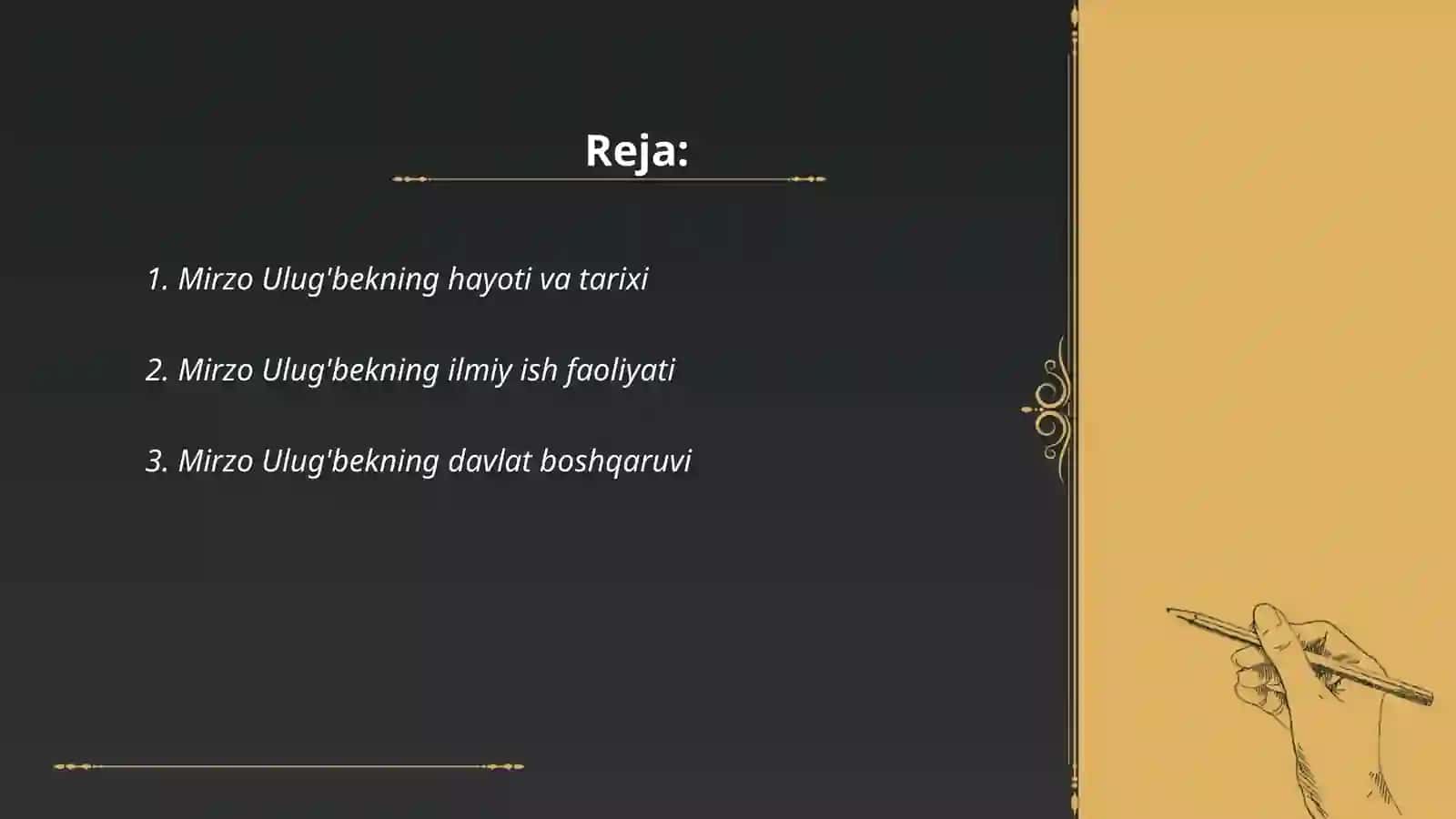 Mirzo Ulug'bek hayoti va faoliyati 2