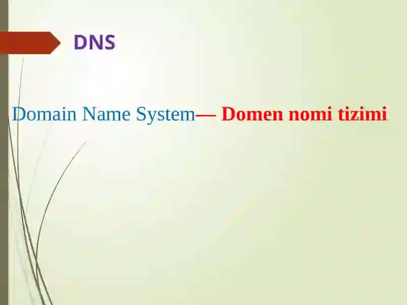 DNS серверваунингафзалликлари 2