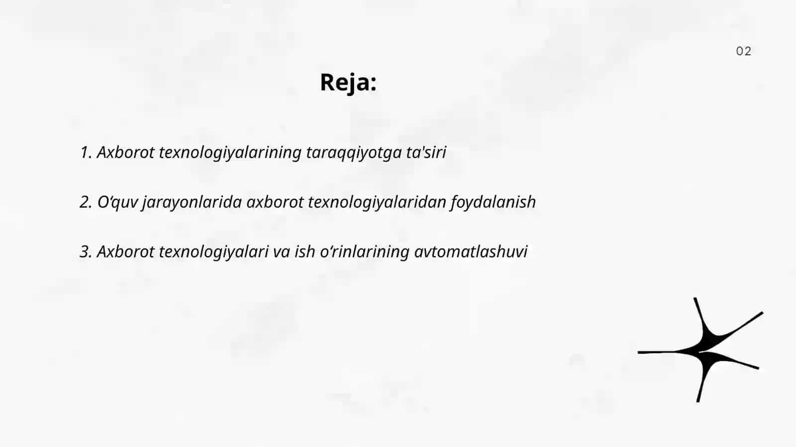 Axborot texnologiyalarining roli va ahamiyati 2
