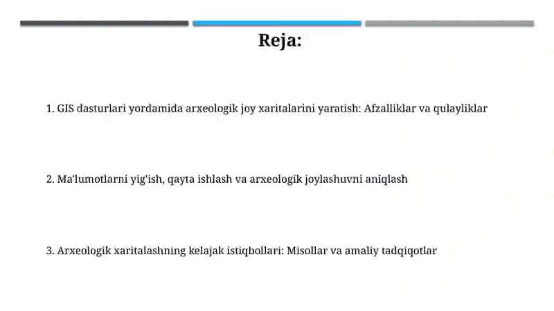 Arxeologik joy xaritalarini yaratish 2