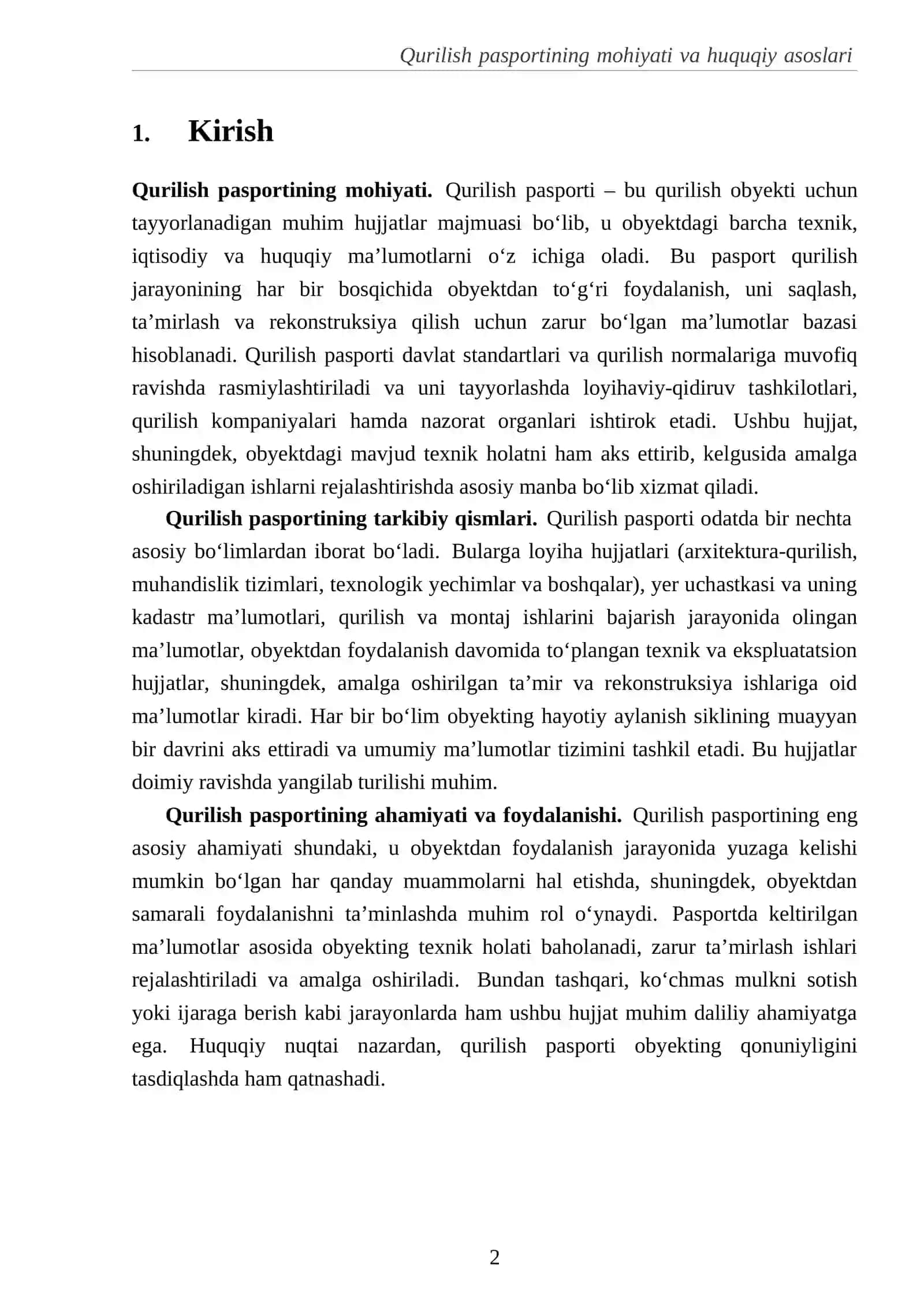 Qurilish pasporti 2