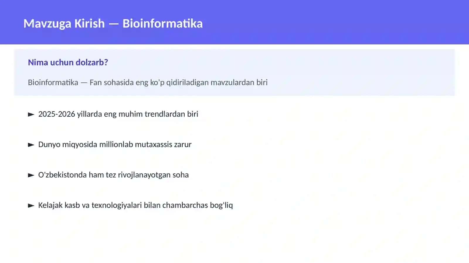 Bioinformatika 2
