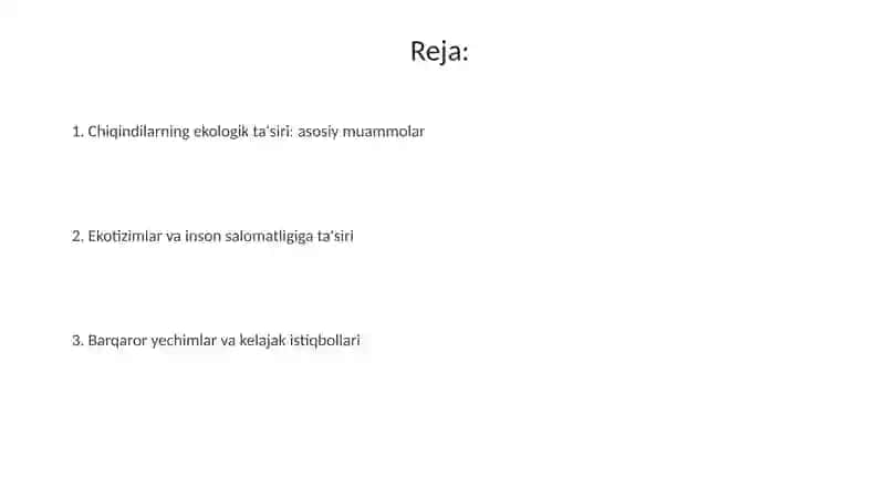 Chiqindilarning tabiatga ekologik ta'siri 2