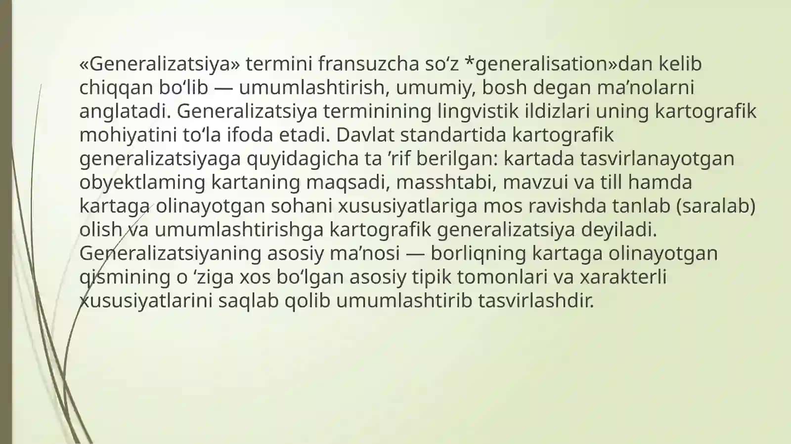 Mavzulikartalardakartografikgeneralizatsiyanio‘rganish 2