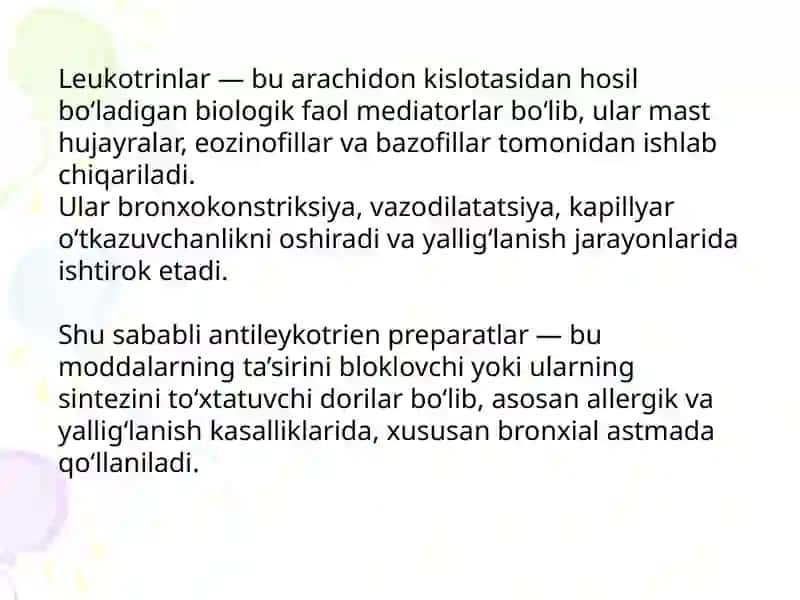 Leukotrinlar 2