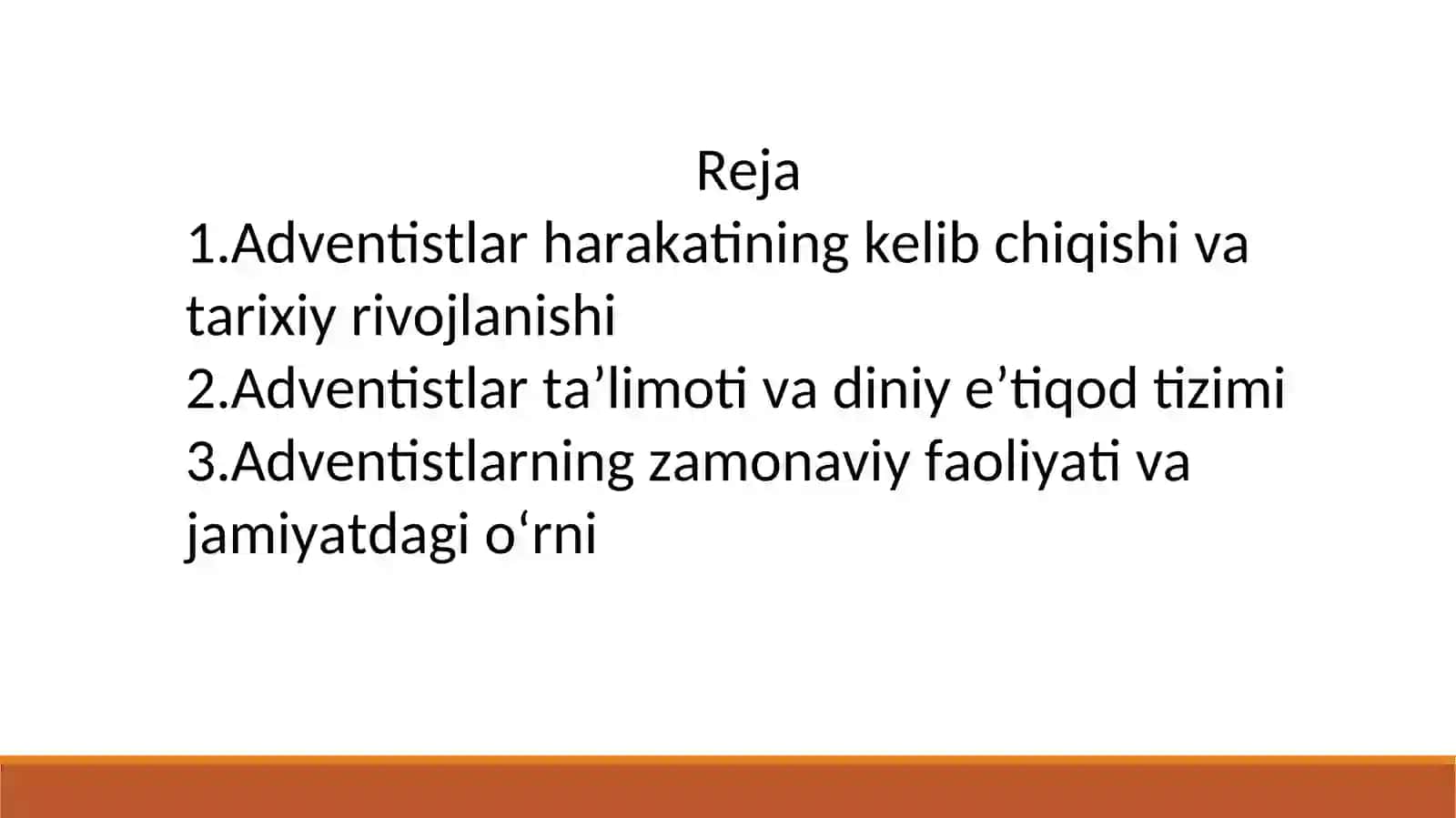 Adventistlar sektasi 2